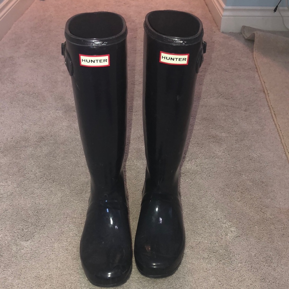 Navy Hunter Boots